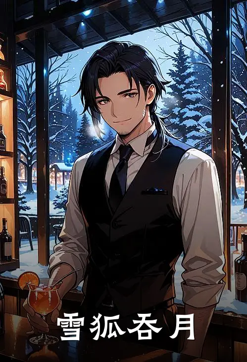雪狐吞月